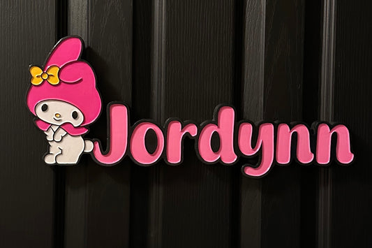 My Melody Custom 2D Carved Personalized Sign