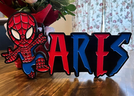 Spider-Man Custom 2D Carved Personalized Sign