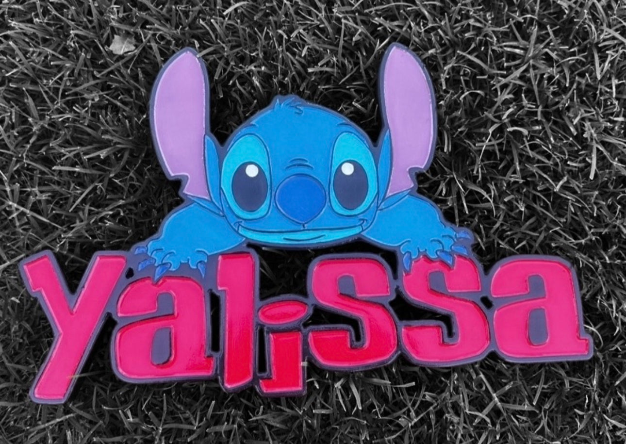 Stitch 2D Carved Personalized Sign