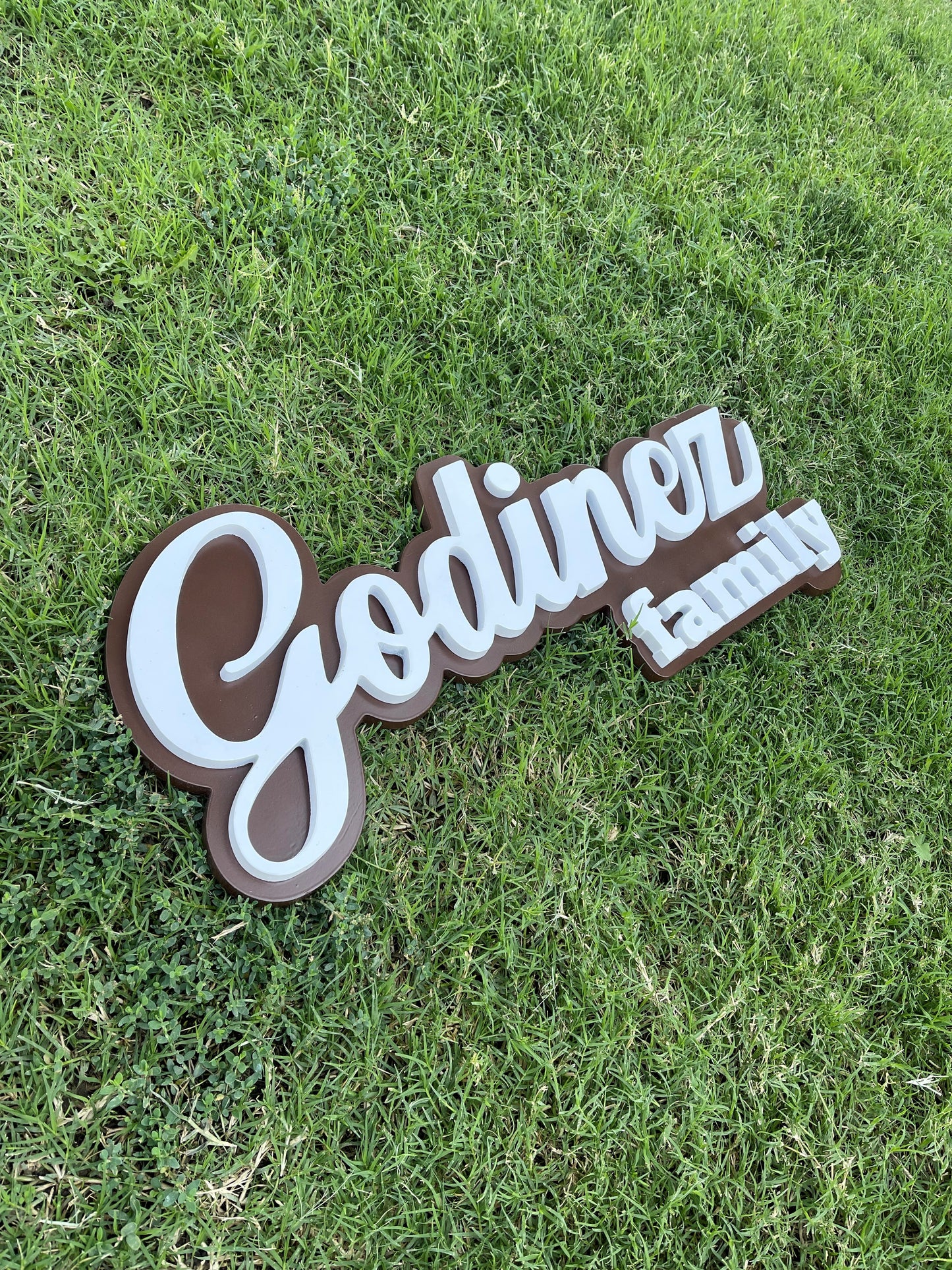 Custom (Two Name) Double Layer Name Sign
