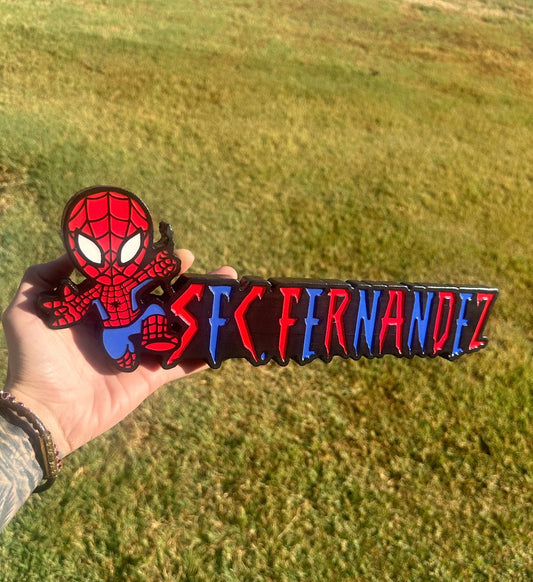 Spider-Man Custom 2D Carved Personalized Sign