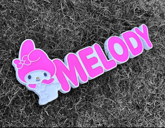 My Melody Custom 2D Carved Personalized Sign