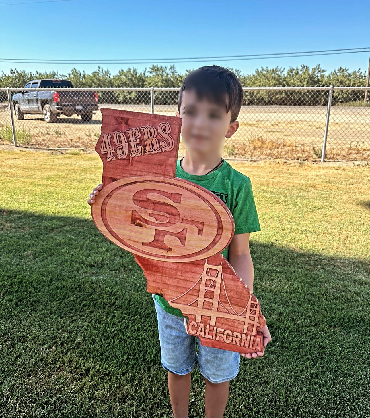 San Francisco 49ers California State Engraved Sign