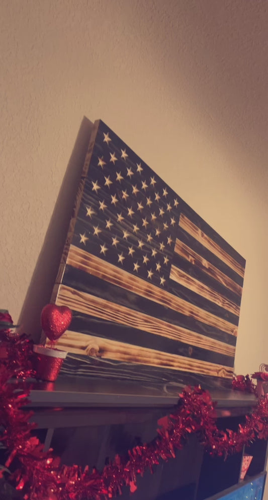 Custom Wood Flag